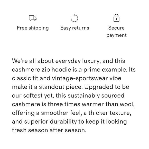 Quince men’s Mongolian Cashmere Full-Zip Hoodie, sz M - Picture 12 of 12